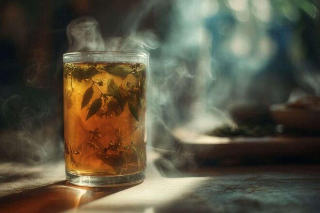 Infusion fraîchement infusée